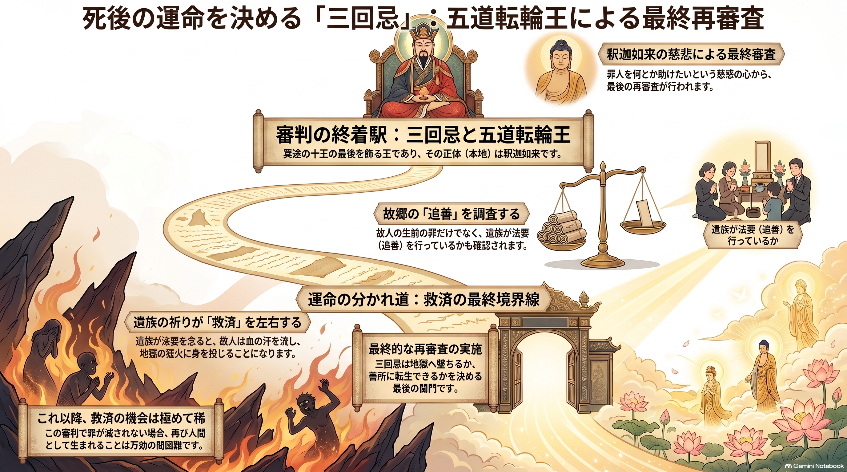 三回忌と五道転輪王の最終審査