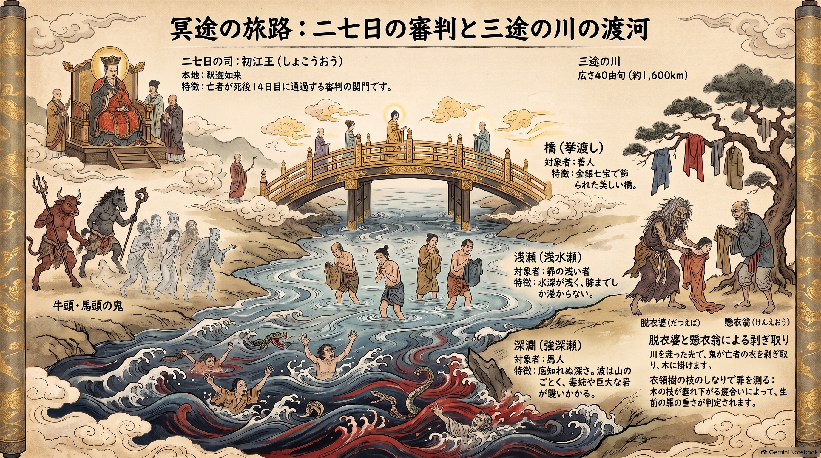 三途の川と冥途の旅路